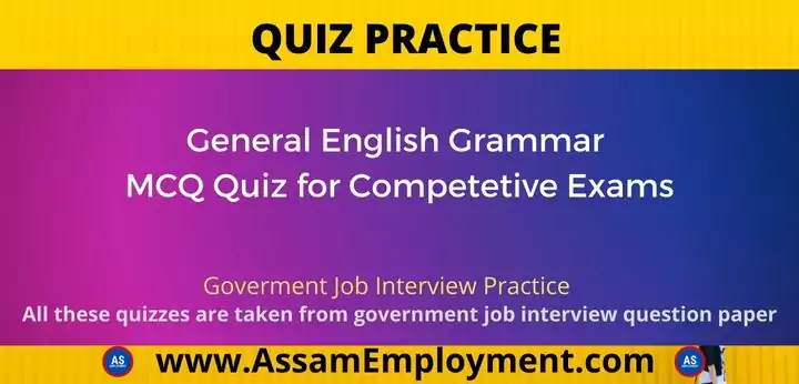 General English Grammar MCQ Quiz